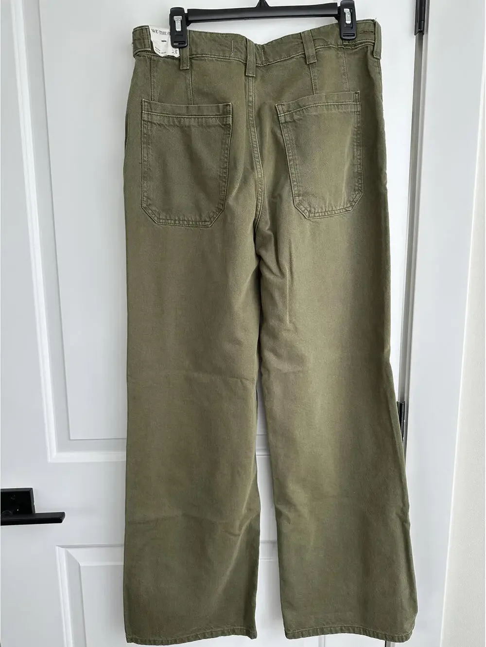 We The Free Palmer Wide Leg Jeans Free People Green NWT Size 28